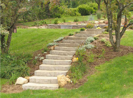 Residential Lawn Steps